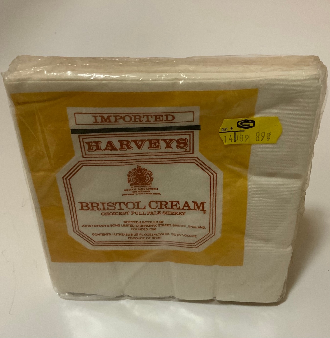 Vintage Harvey's Bristol Cream Advertizing Cocktail Paper Etsy