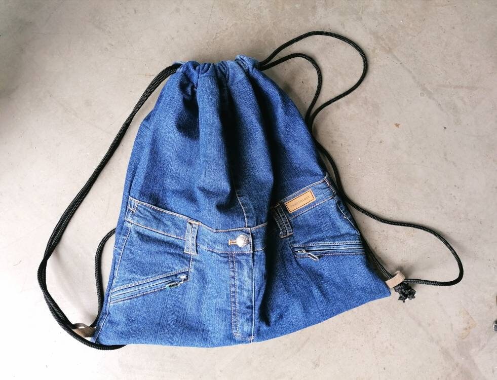 denim backpack uk