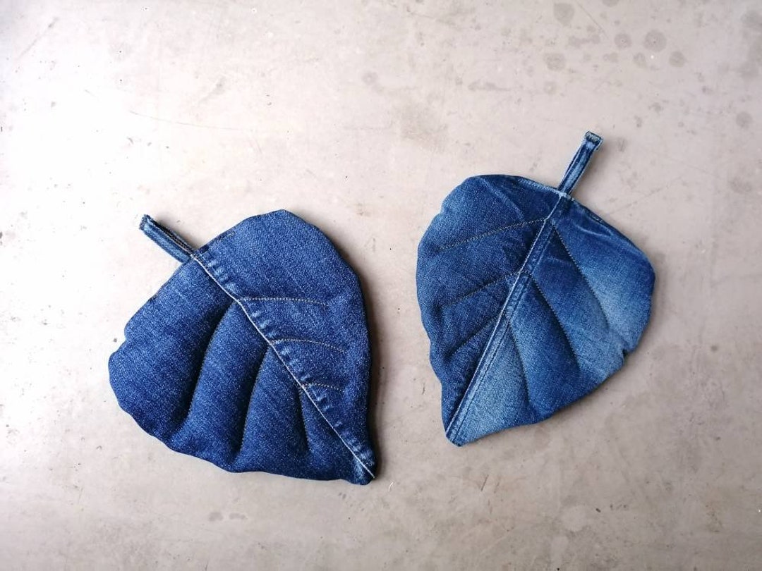 Pot Holders Made of Old Jeans Etsy