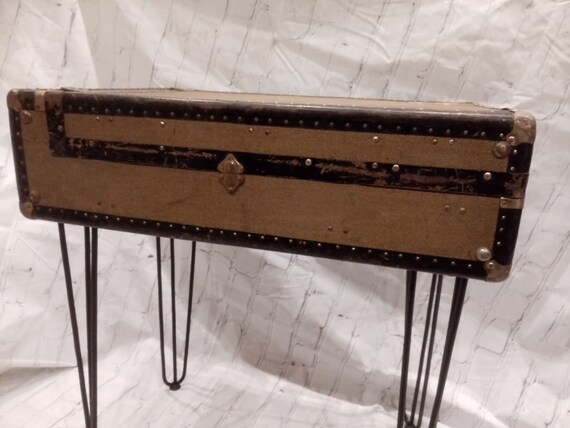Suitcase Table Side tables of old travel case Grossglockner cabinet case handmade