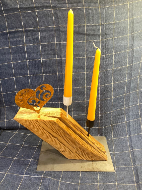 Tealight Holder Candle Holder Candle Wall Holder Old Wood TIROL Unique Handmade