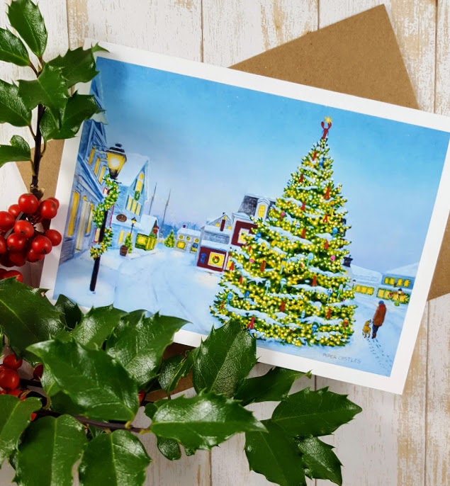 Maine Christmas Card Prelude Christmas Card Kennebunkport | Etsy Maine Christmas Card Prelude Christmas Card Kennebunkport | Etsy