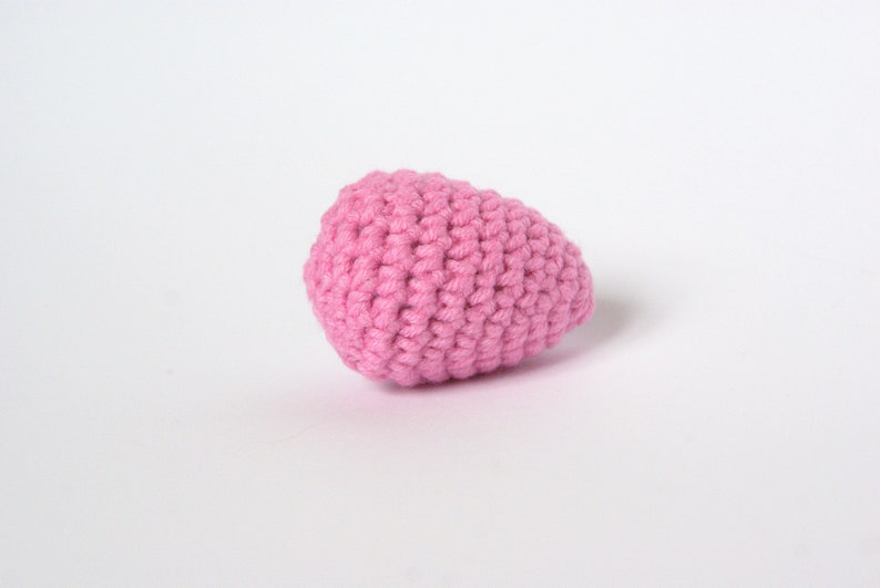 Small colored Easter eggs, Stuffed crochet eggs, Easter table decoration, Kitchen decor, Spring interior design, Mini eggs Pink