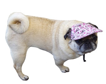 Dog Hat XS S M  Pink Butterfly Girl Female Sun Protection  - Cap Head Pet Clothes Clothing Accessories Puppy