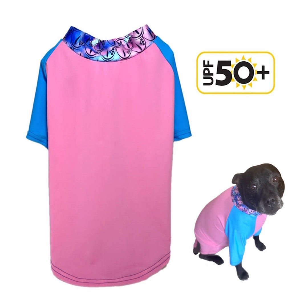 Dog Rash Shirt Pink Mermaid 50 Plus UV Sun Protection M L XL 2XL 3XL ...