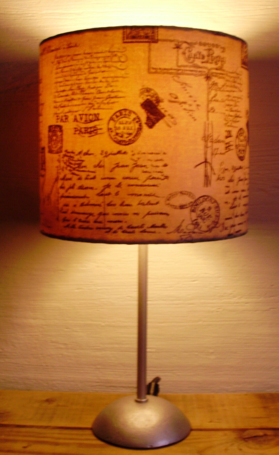 Handmade Lampshade Decoupaged Lampshade for Standing Table Etsy UK