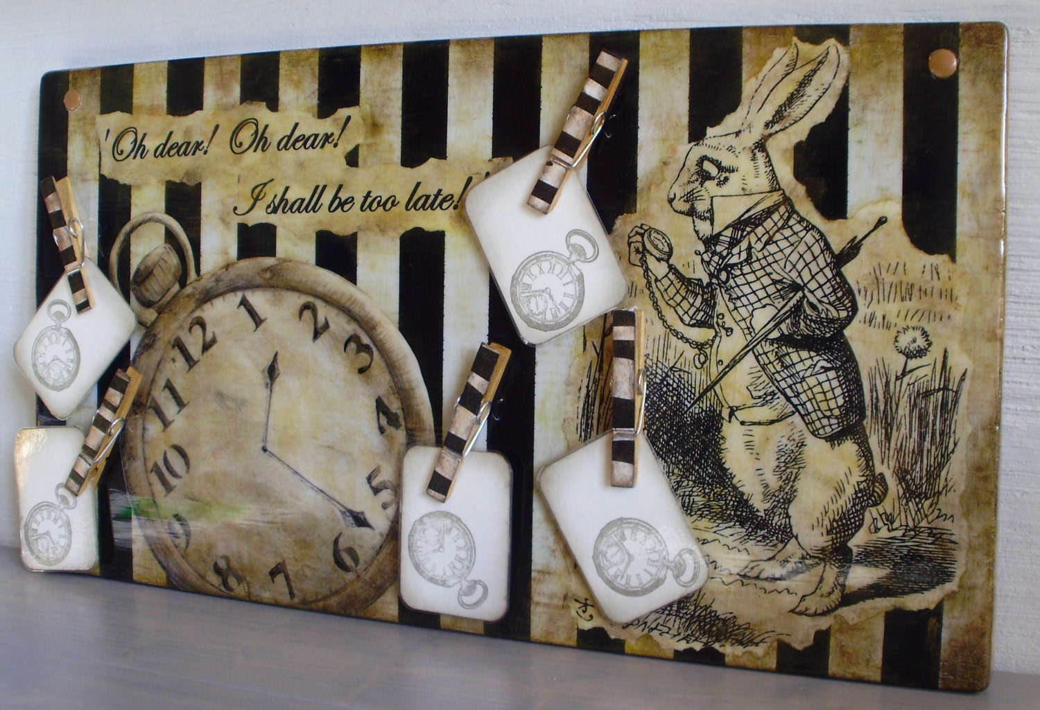 Alice in Wonderland Wall Art Unique Message Organiser Photo Etsy UK