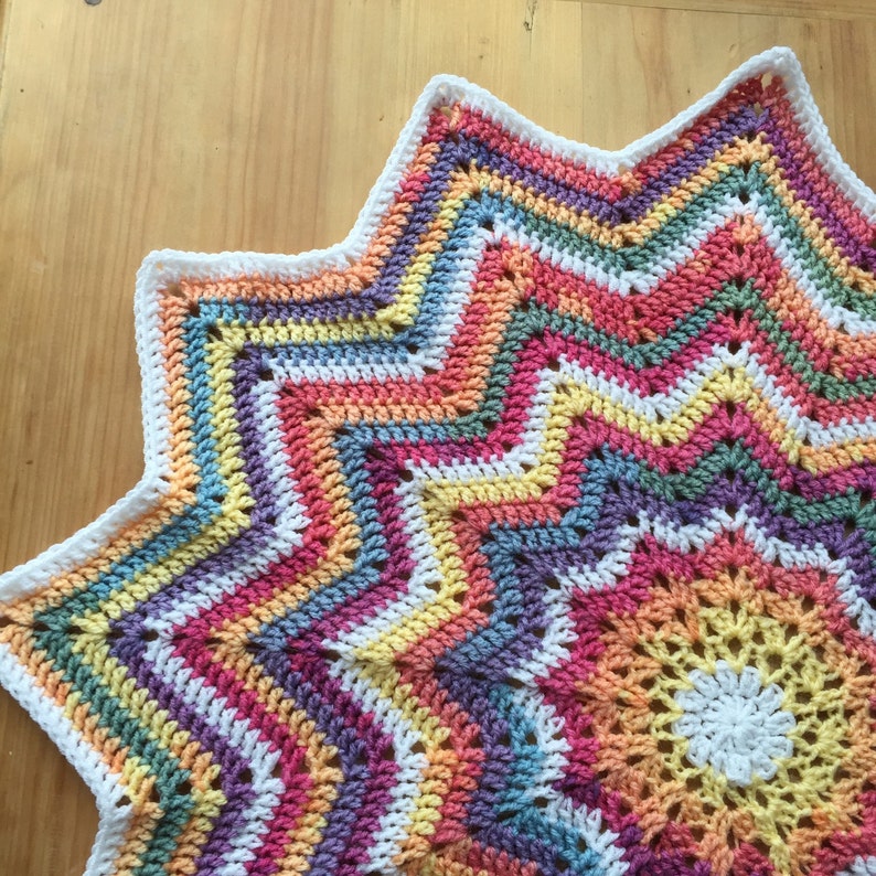 Star crochet blanket