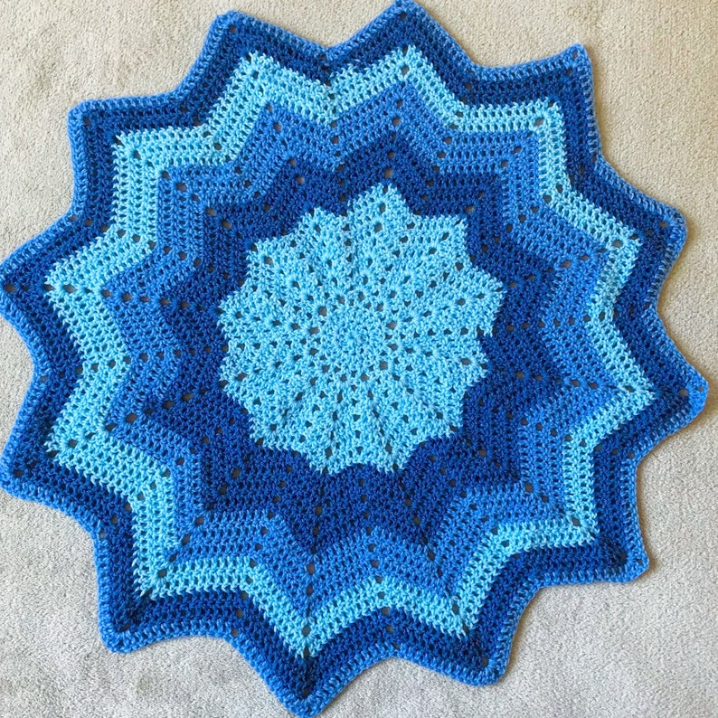 Star crochet blanket