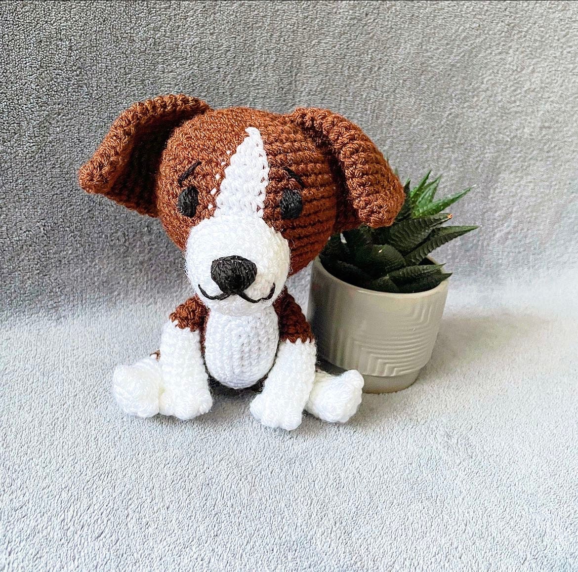 Bear the Border Collie Crochet Dog Soft Toy - Etsy