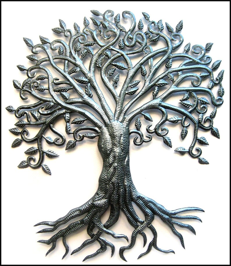 Metal Tree of Life Metal Tree Wall Art Outdoor Metal Art Etsy