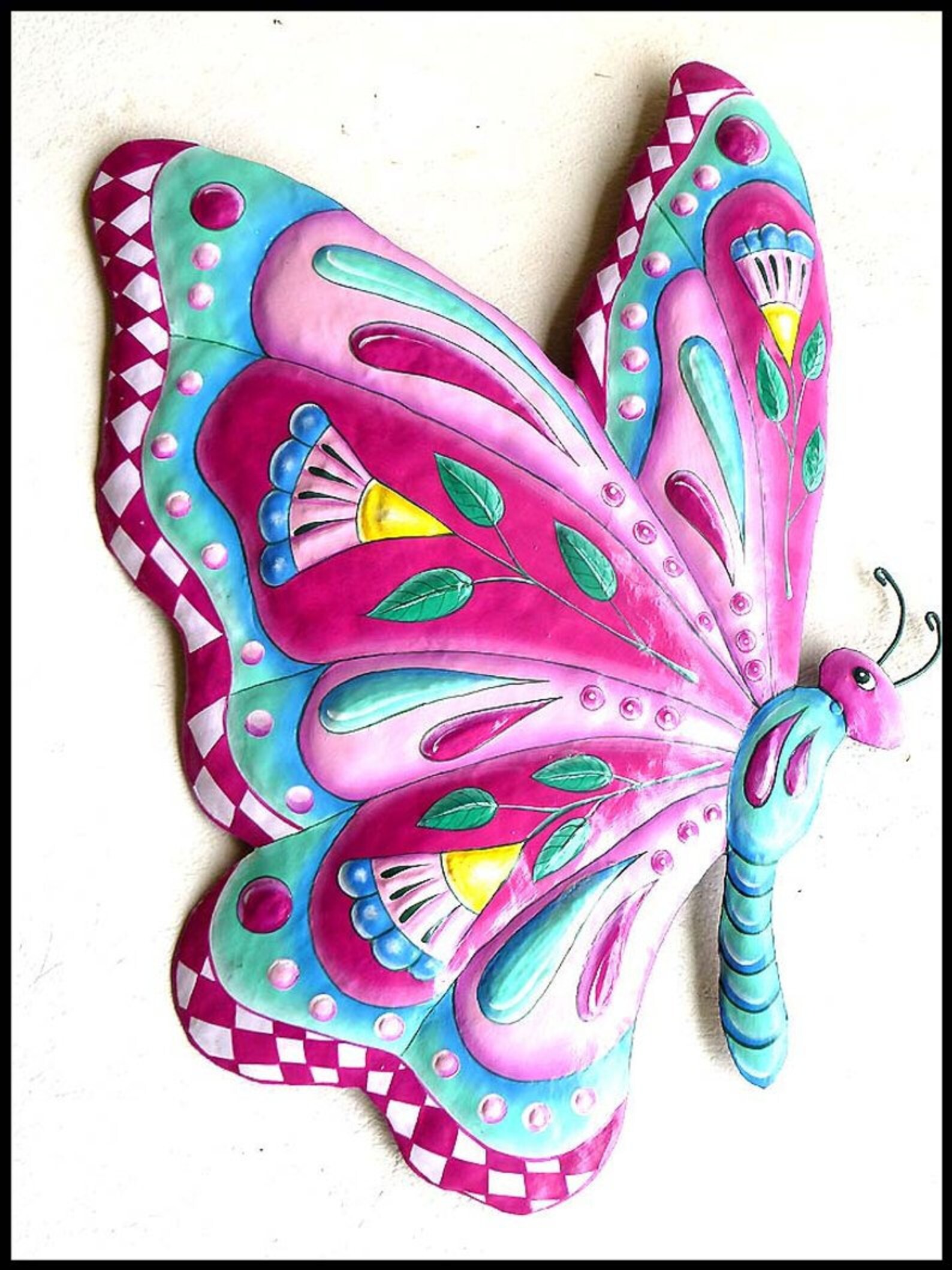 BUTTERFLY ART Choice of 2 Colors. Metal Wall Hanging Etsy