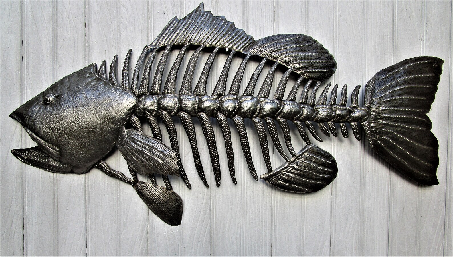 METAL FISH ART Small Mouth Bass Outdoor Metal Wall Art Etsy