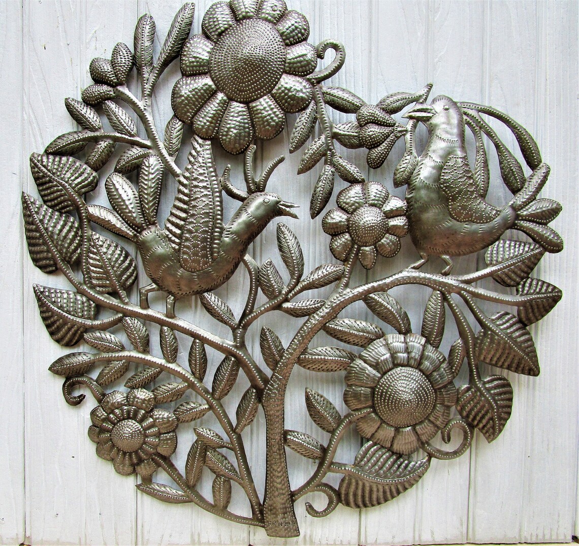 METAL WALL DECOR Outdoor Metal Art Metal Wall Art Haitian Etsy