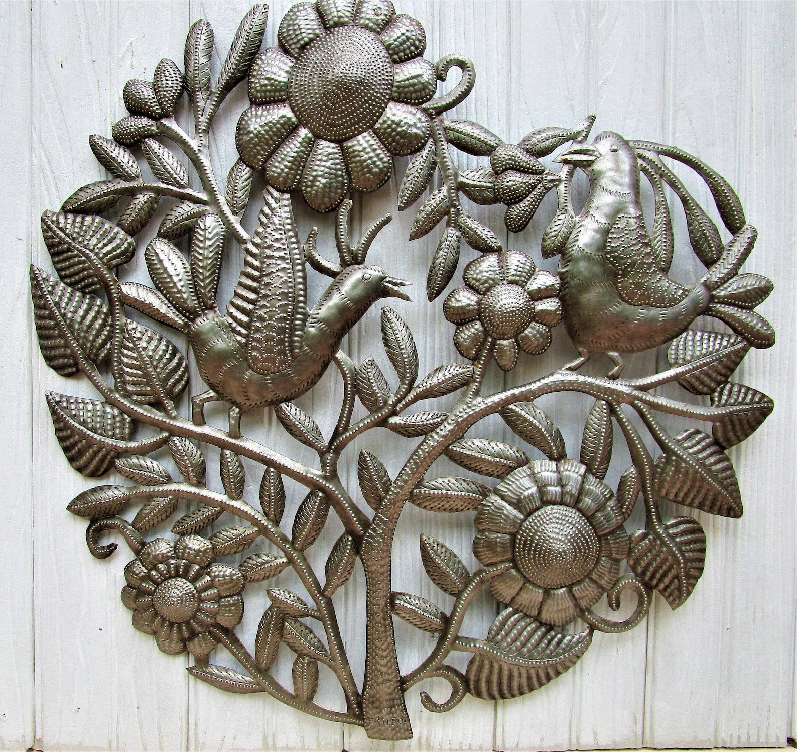 METAL WALL DECOR Outdoor Metal Art Metal Wall Art Haitian Etsy