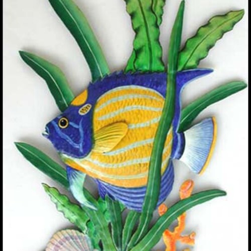 TROPICAL FISH Wall Art Outdoor Metal Wall Hanging Island Etsy