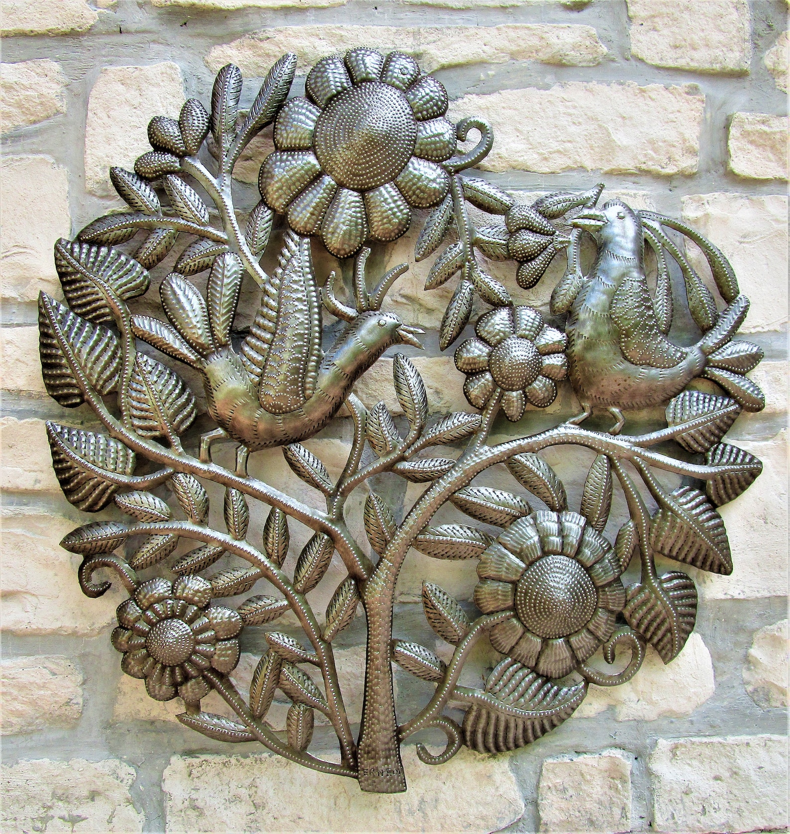METAL WALL DECOR Outdoor Metal Art Metal Wall Art Haitian Etsy