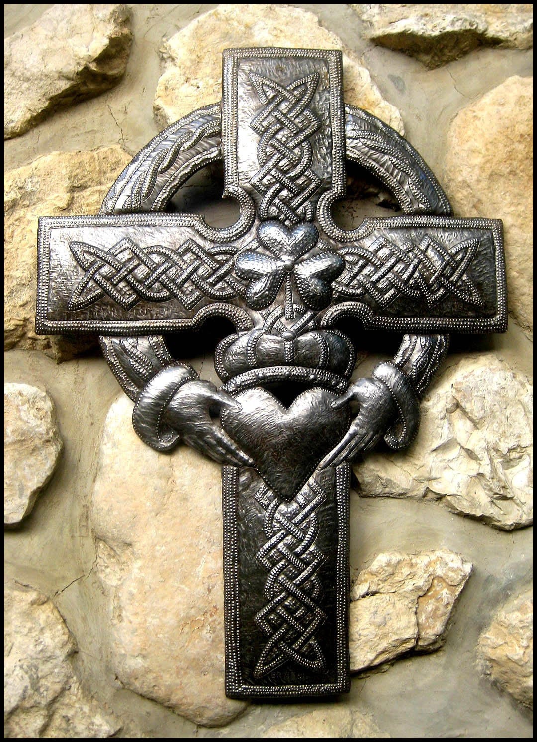 METAL CROSS ART 26 Celtic cross Christian Cross Wall Etsy