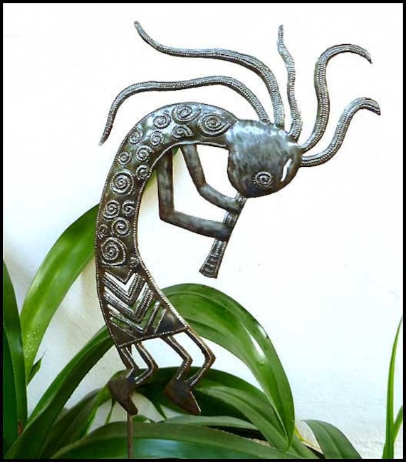 Kokopelli Outdoor Metal Art Garden Decor Plant Marker - Kokopelli Outdoor Wall Art Kokopelli Outdoor Metal Art Garden Decor Plant Marker - Kokopelli Outdoor Wall Art