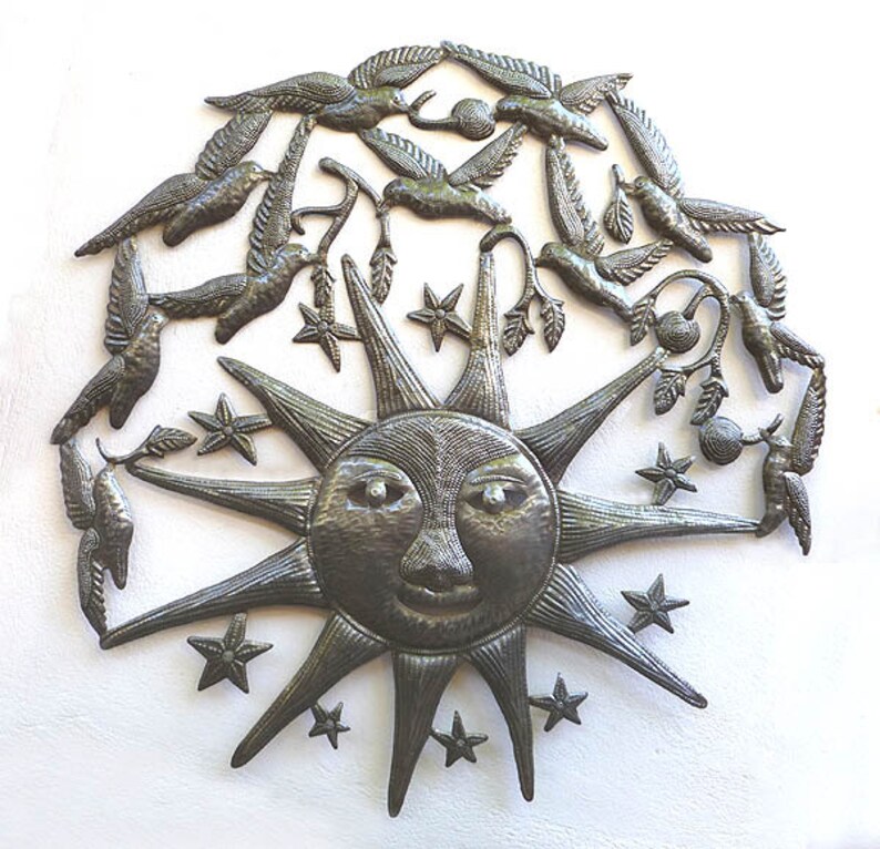 Metal Wall Hanging Sun Sun Metal Art Wall Art 34 Etsy