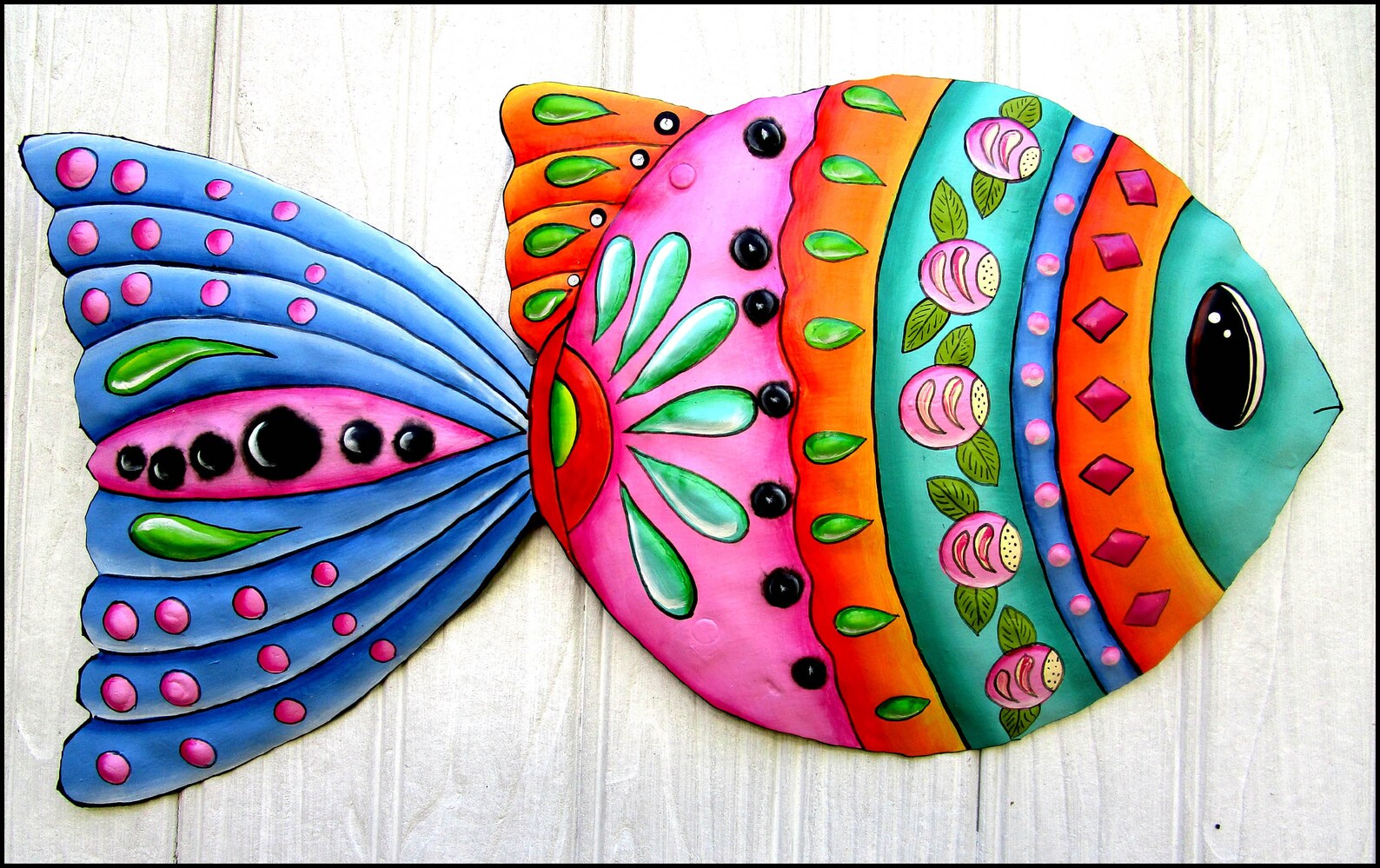 TROPICAL FISH Metal Wall Art Wall Hanging Tropical Decor Etsy