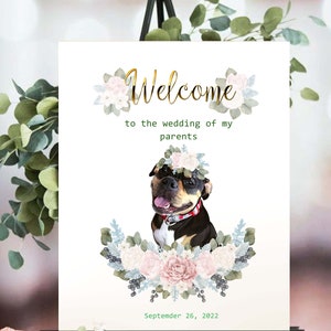 Pet Wedding Welcome Sign Dog Wedding Sign Dog Welcome Sign Dog - Etsy
