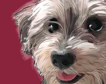 Custom pet portrait Last minute gifts Paint my dog personalized Best selling items handmade esty