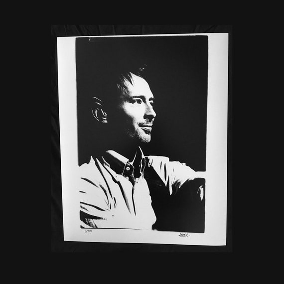 Thom Yorke RADIOHEAD: Signed Darkroom Photograph by Ami Barwell
