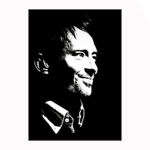 8 x 12 inch THOM YORKE - Radiohead, Signed Photograph by Renowned Rock &#39;n&#39; Roll Photographer Ami Barwell