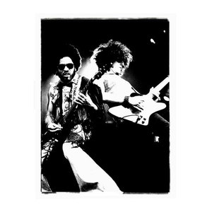8 x 12 inch LENNY KRAVITZ, Signed Photograph by Renowned Rock &#39;n&#39; Roll Photographer Ami Barwell