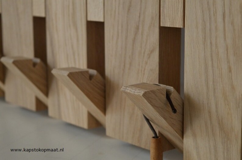Design coat rack oak/clothing hanger folding and foldout Etsy