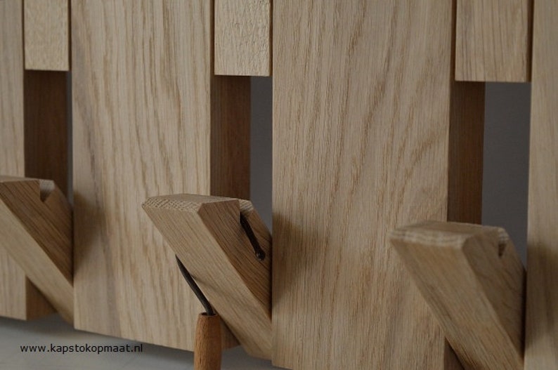 Design coat rack oak/clothing hanger folding and foldout Etsy