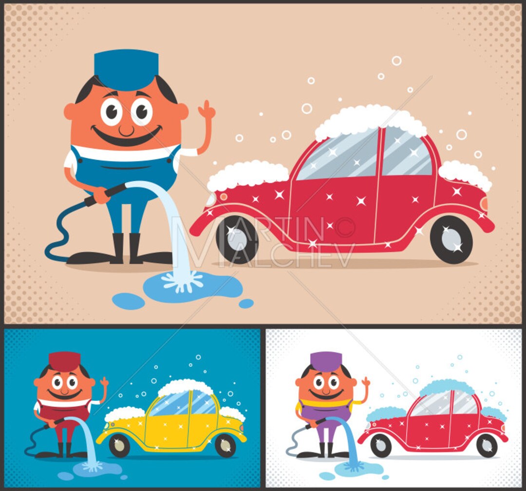 Carwash Stock Illustration - Download Image Now - Car Wash, Vector