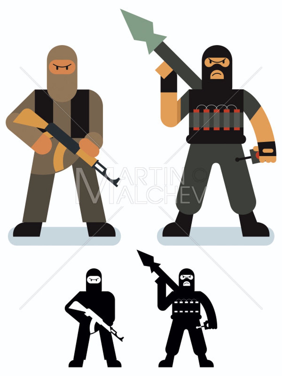 Terrorist Vector Cartoon Radical - Etsy Norway Terrorist Vector Cartoon Radical - Etsy Norway