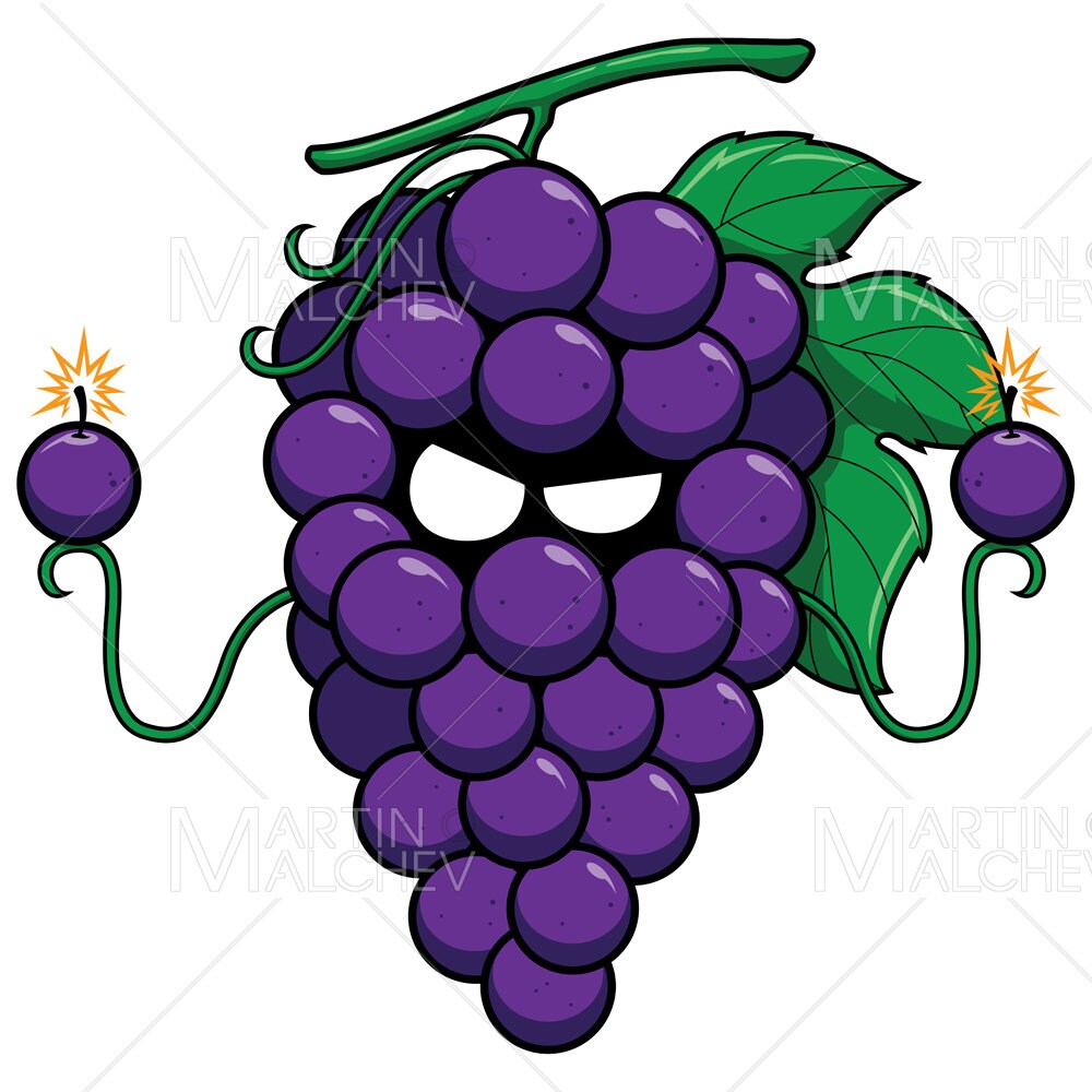 Grapes Cartoon - Etsy Australia Grapes Cartoon - Etsy Australia
