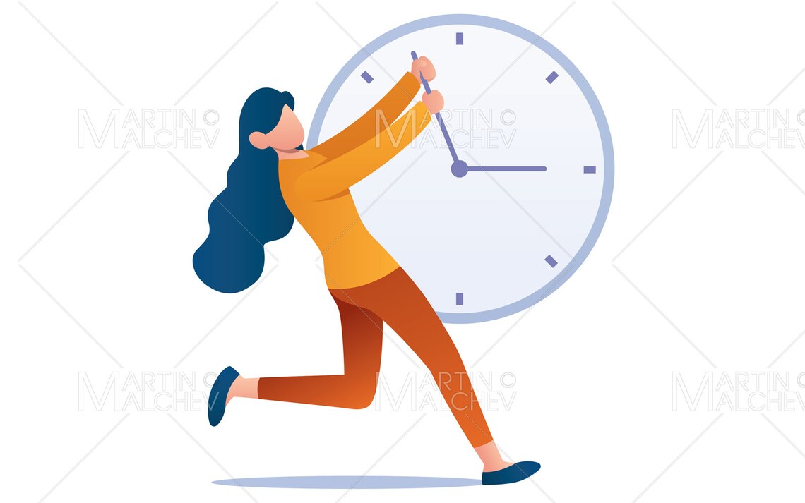 Bring Back Time Vector Illustration Bring Back Time, Bring, Back, Time