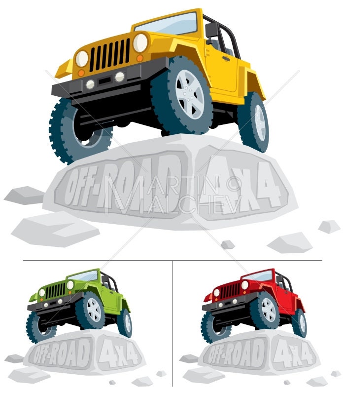 Off-road 4x4 Vector Cartoon Illustration. off Road Jeep - Etsy Australia Off-road 4x4 Vector Cartoon Illustration. off Road Jeep - Etsy Australia