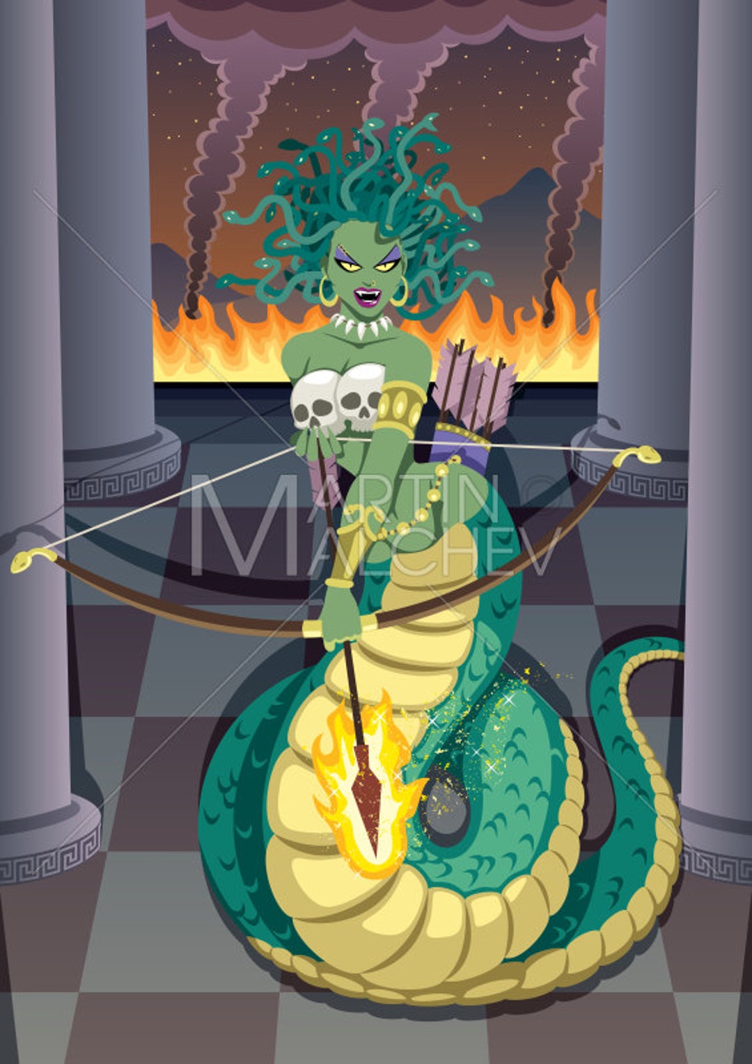 Greek Goddess Medusa Gorgon - Medusa - Pin