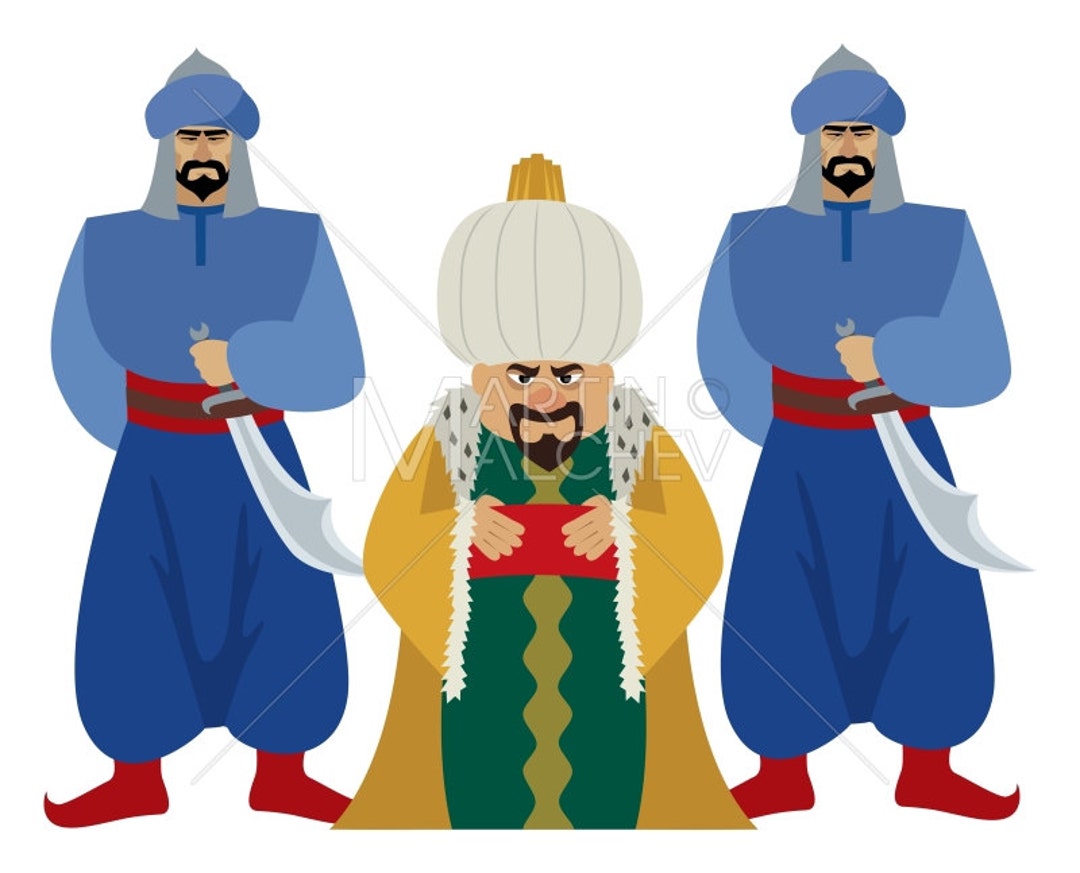 Sultan Vector Cartoon Illustration. King Lord Emperor - Etsy Ireland Sultan Vector Cartoon Illustration. King Lord Emperor - Etsy Ireland