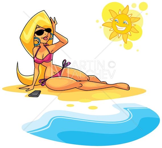 Détente Sur La Plage Femme En Maillot De Bain Et Chapeau De Soleil  Profitant Des Loisirs De Vacances Dété Vecteur PNG , Jeune, Soleil, Heureux  PNG et vecteur pour téléchargement gratuit