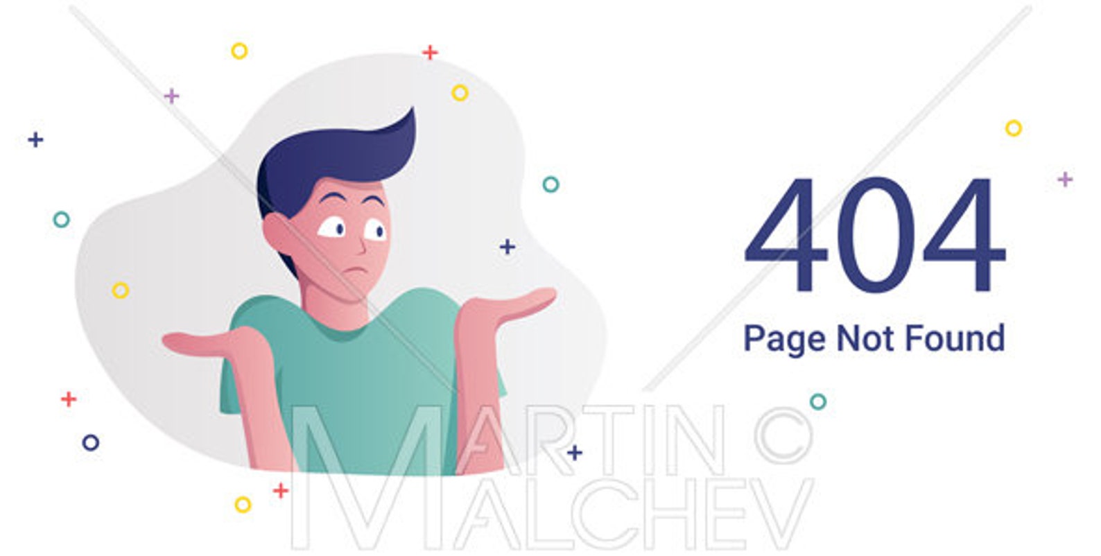 Error Page Not Found Vector Illustration Error, Page, Not, Found, Online, 404, Man