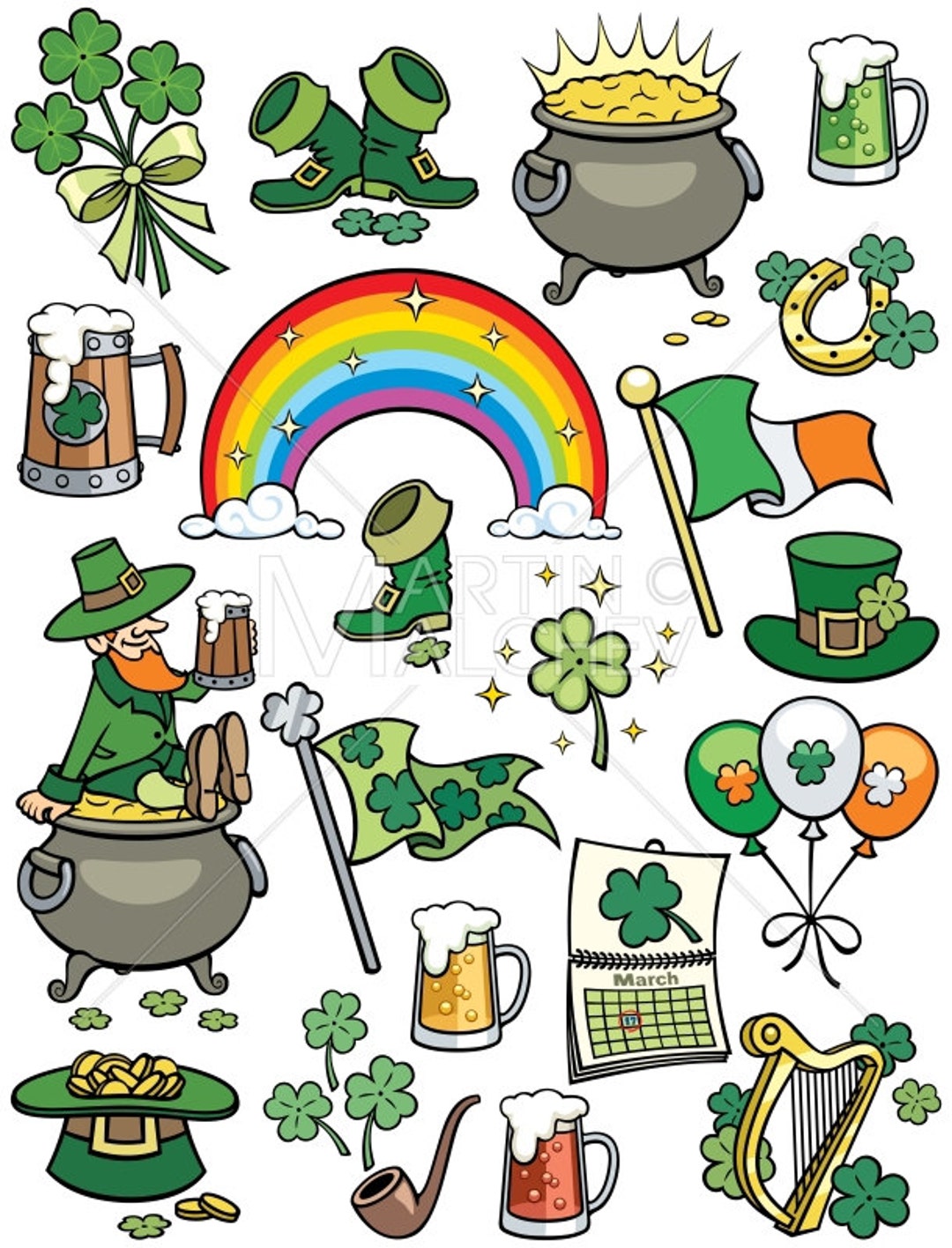 most popular things associated with saint patricks day
