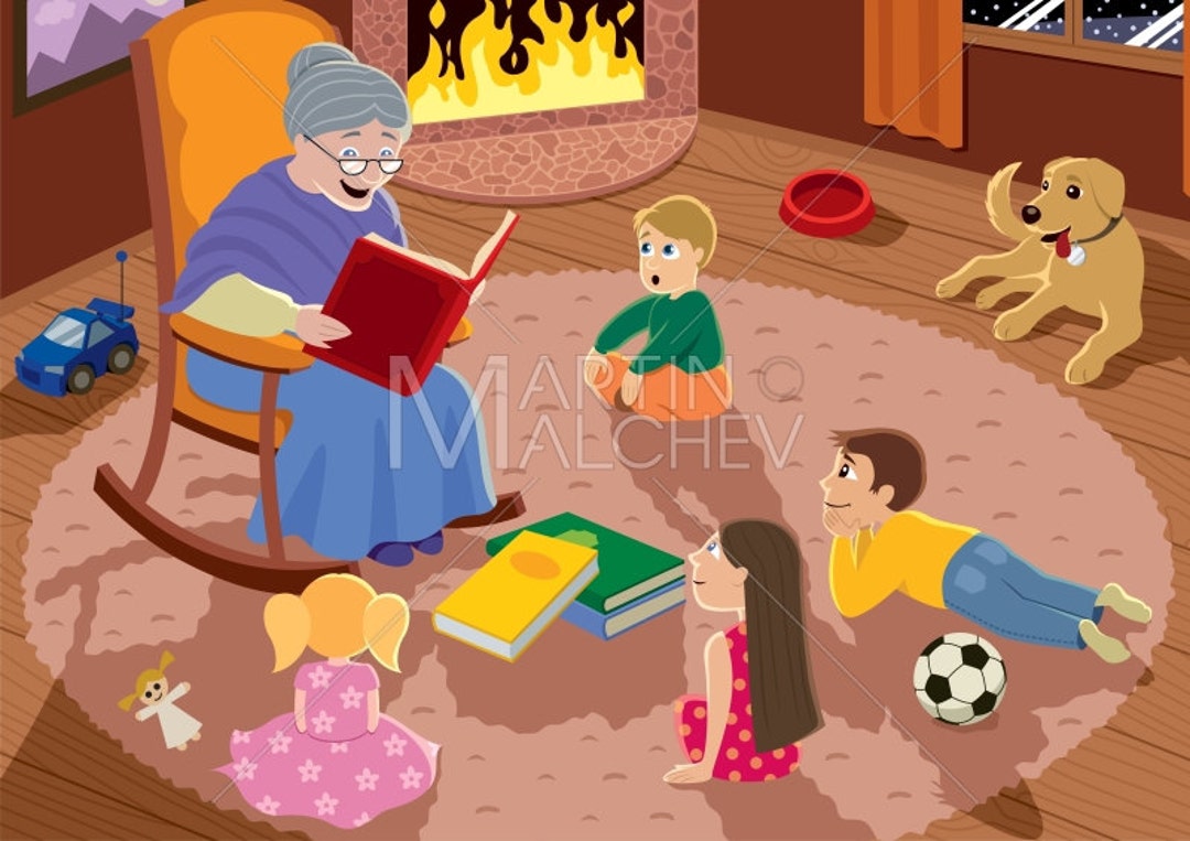 🥇Grandparents and Grandmothers Cartoon