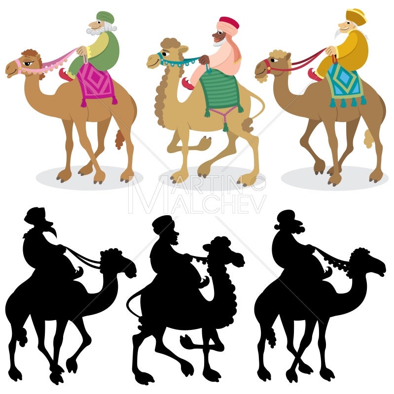 Wisemen Silhouette Printable