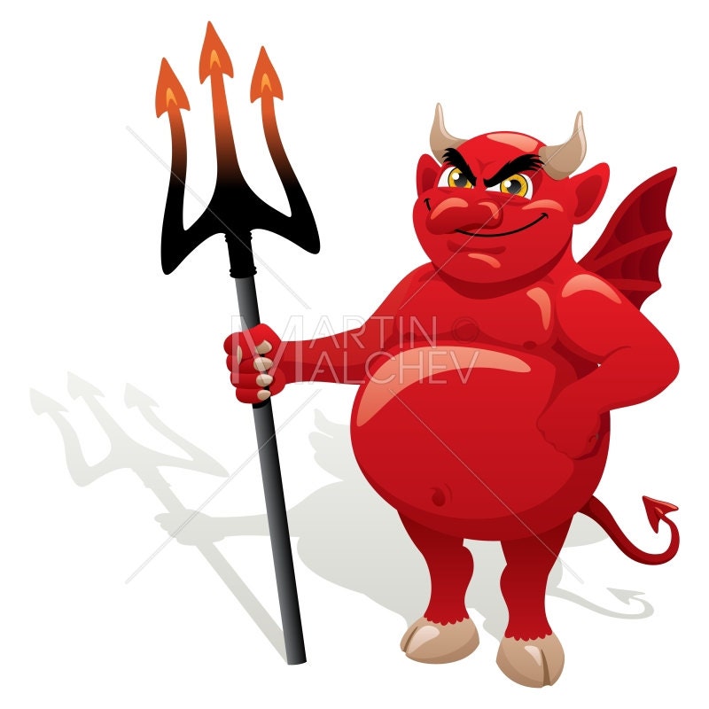 Devil Vector Cartoon Clipart Illustration. Satan Demon - Etsy Sweden Devil Vector Cartoon Clipart Illustration. Satan Demon - Etsy Sweden