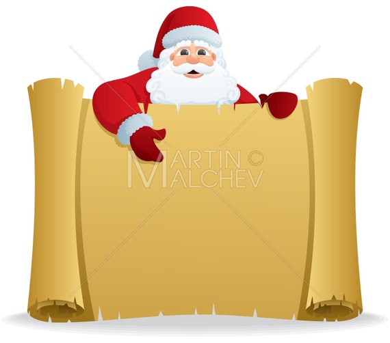 Santa List Parchment 