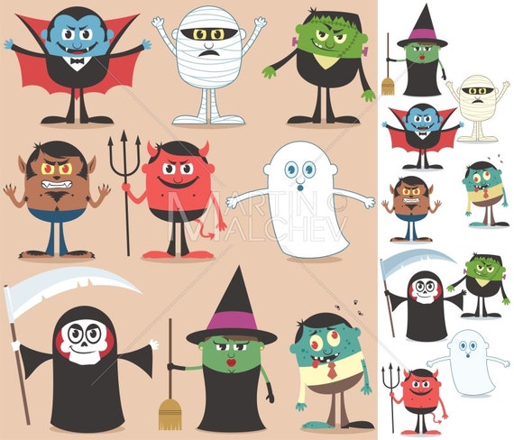 Halloween Vampire Vector Cartoon Character