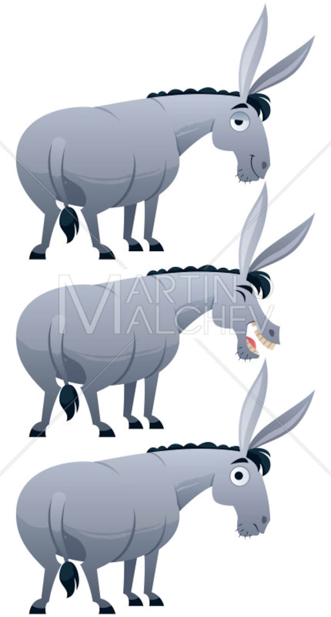 Donkey Vector Cartoon Clipart Illustration. Ass Mule - Etsy Donkey Vector Cartoon Clipart Illustration. Ass Mule - Etsy