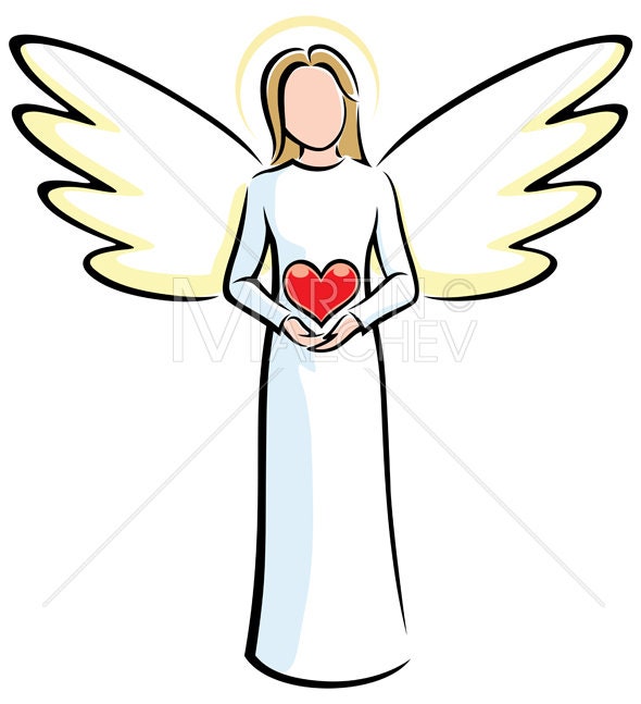 Angel Holding Heart Vector Cartoon Illustration. Carrying - Etsy Hong Kong Angel Holding Heart Vector Cartoon Illustration. Carrying - Etsy Hong Kong