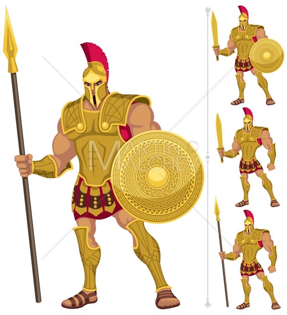 Greek Hero Vector Illustration Achilles Trojan Warrior Etsy Greek Hero Vector Illustration Achilles Trojan Warrior Etsy